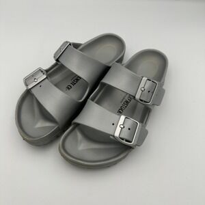 Birkenstock‎ Arizona Essentials EVA Sandals Silver Size 37 Summer Casual Beach